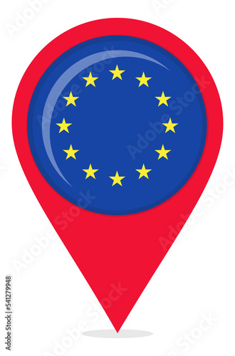 Free Download Map pin icons of European Union's national flags - GFXLoad