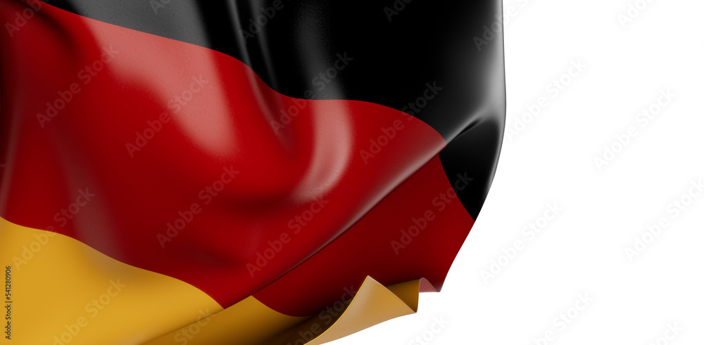 Naklejka premium Germany flag of silk with copyspace for your text