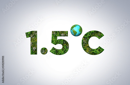 Symbol for limiting global warming.  Limit global warming 