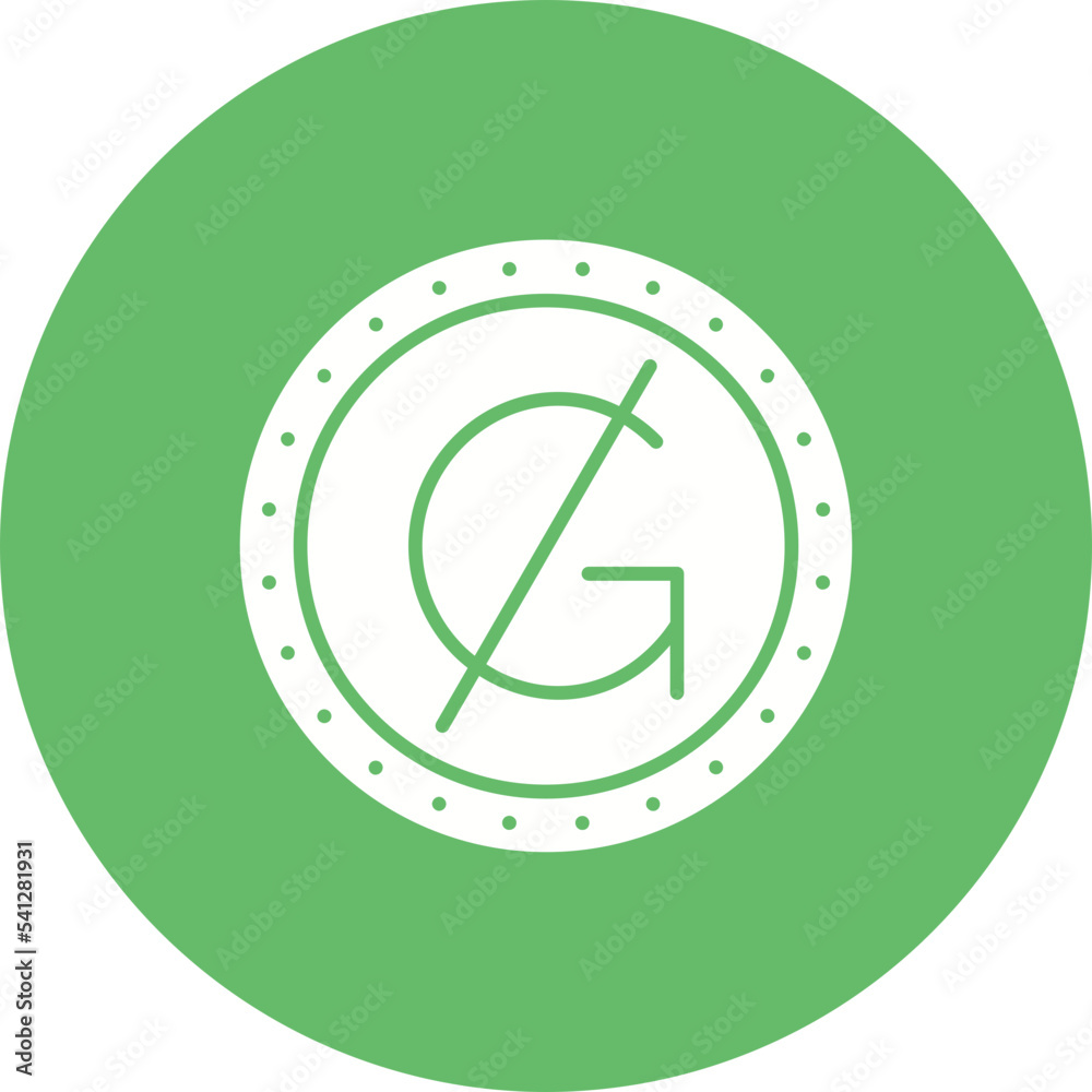 Guarani Multicolor Circle Glyph Inverted Icon Guarani Multicolor Circle Glyph Inverted Icon