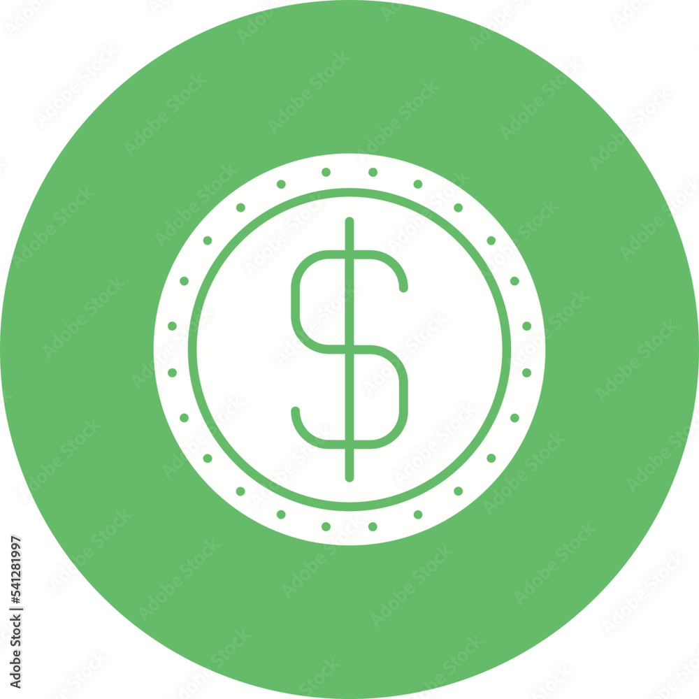 Dollar Multicolor Circle Glyph Inverted Icon Dollar Multicolor Circle Glyph Inverted Icon