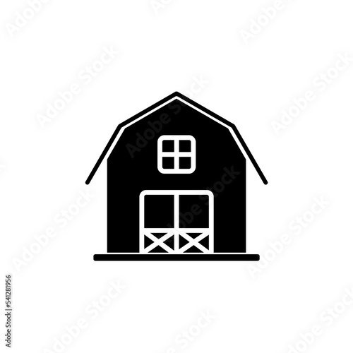 Barn Farm icon isolated on white background