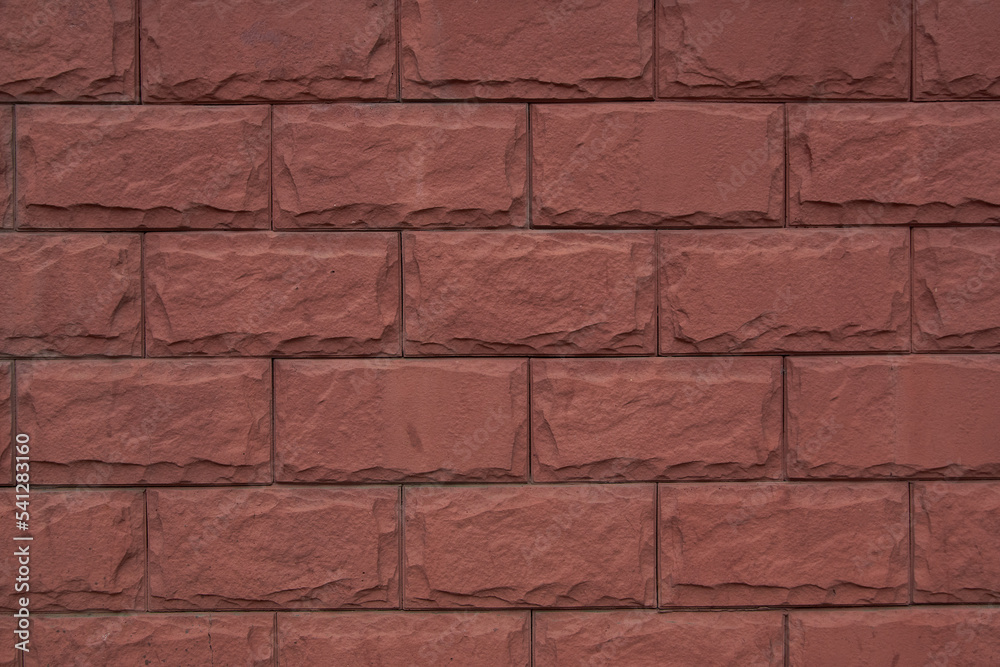 Obraz premium Brick wall with red brick, red brick background.