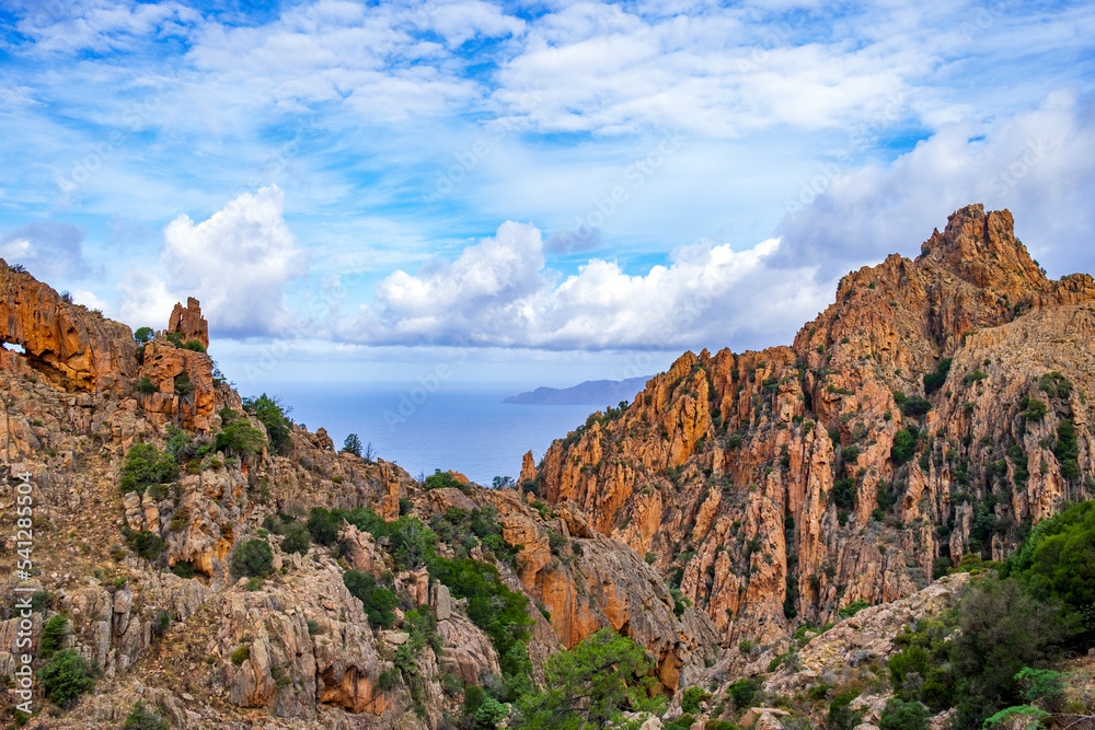 Calanques de Piana auf der Mittelmeerinsel Corsica