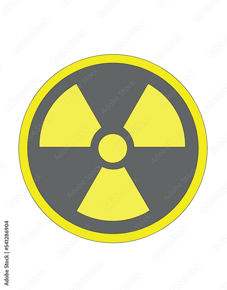 Radiation symbol. Radiation yellow and black sign board with symbol. Radioactive icon. Radiation symbol. Radiation yellow and black sign board with symbol. Radioactive icon.