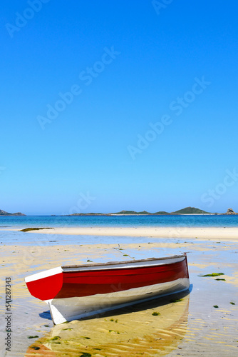 boat on the beach photo