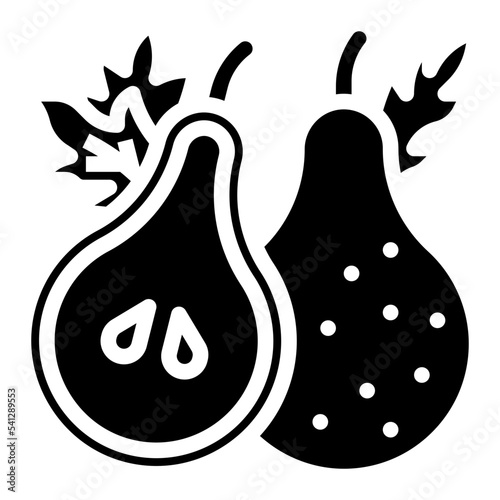 pear glyph icon