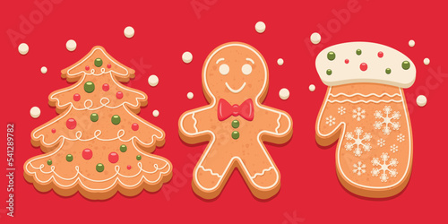 Christmas sweets, festive gingerbread, merry Christmas