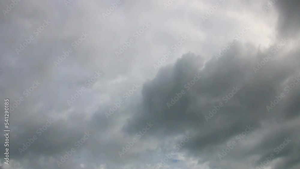 Gray clouds floating in the sky in the video Gray clouds floating in the sky in the video