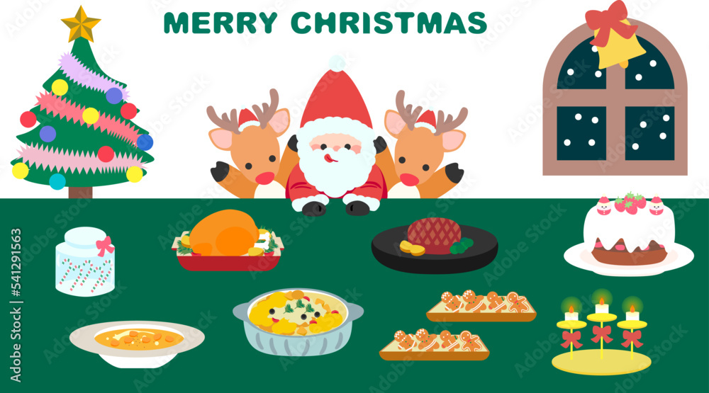 Christmas Eve Dinner Clip Art