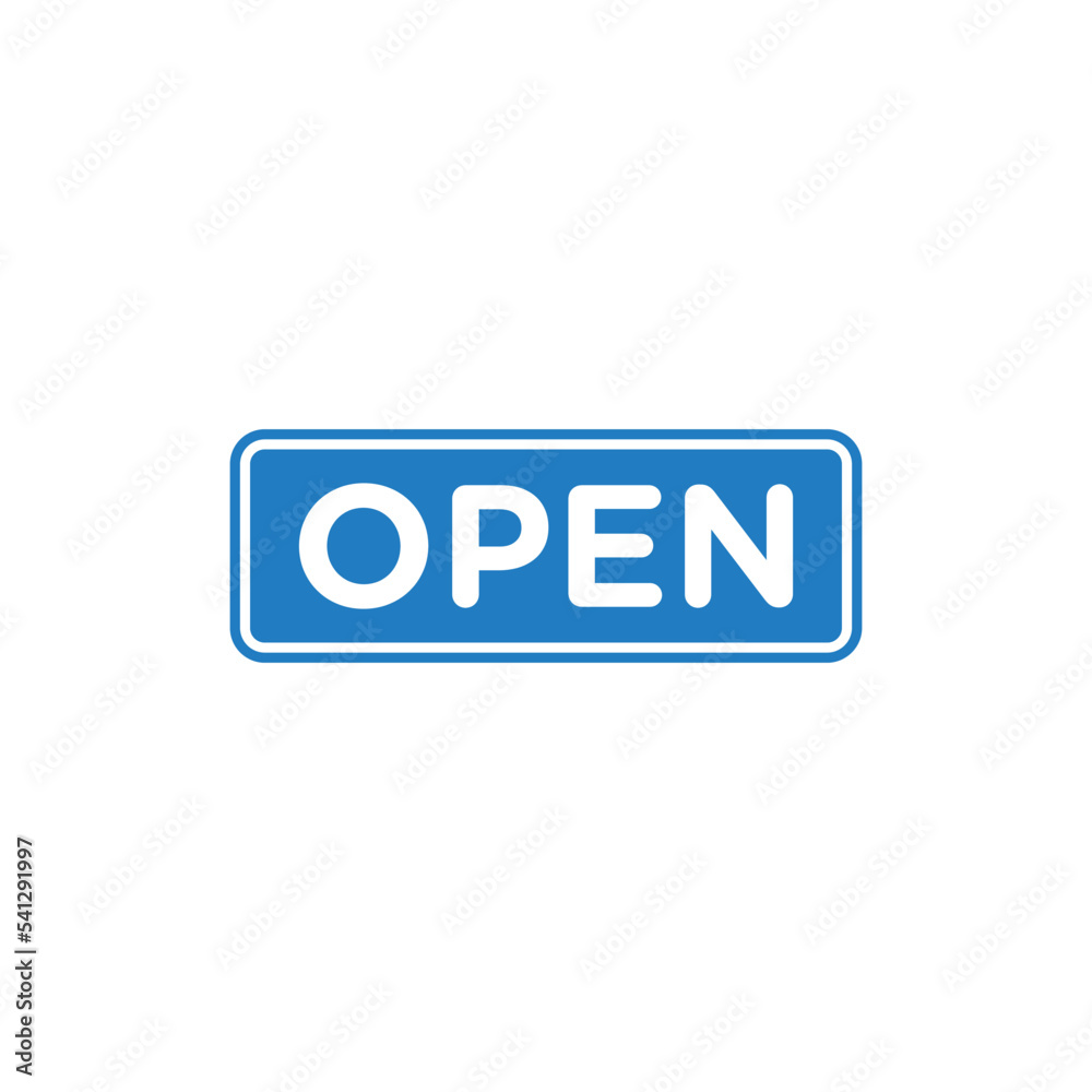 Open Sign for Store Icon Template