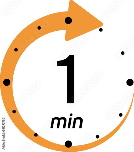 Принти на полотні One minute icon