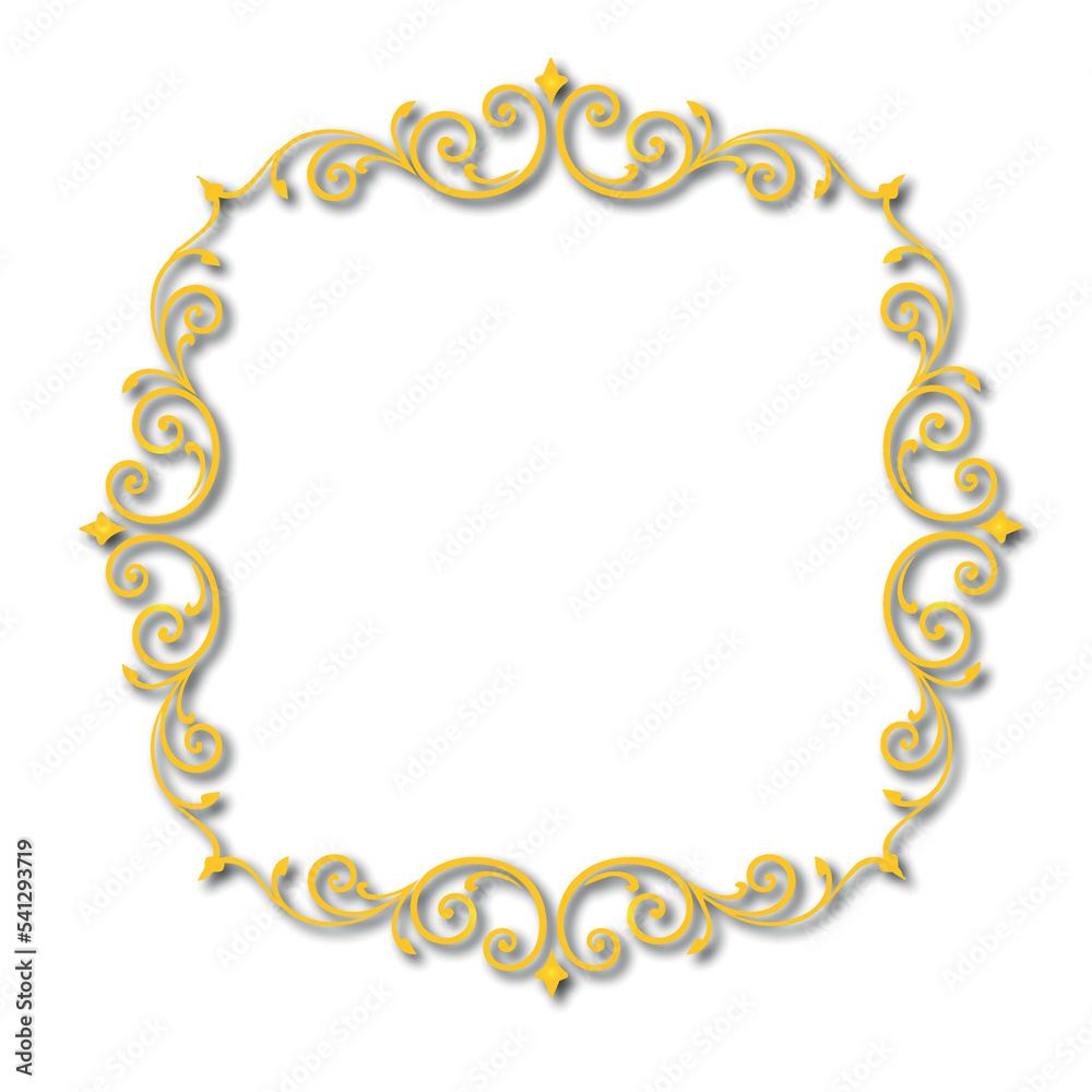 Fototapeta premium Frame, in the style of an ornament, Vector illustration eps 10, Art. 