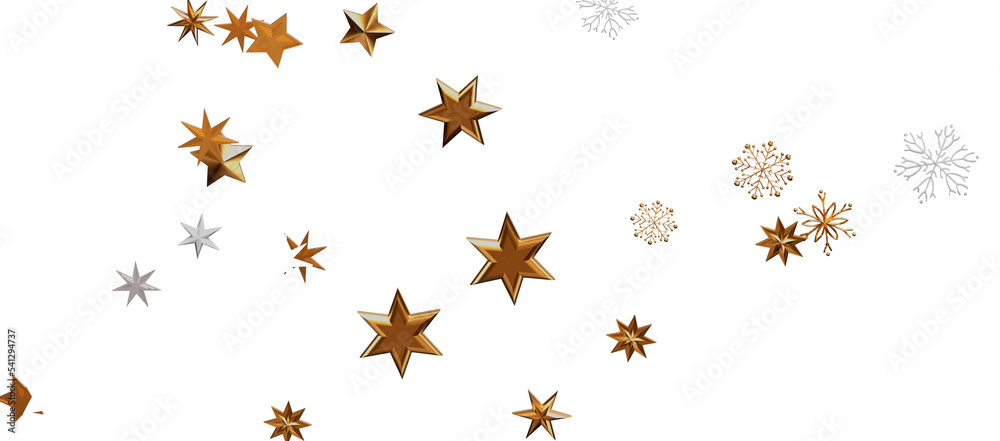 Snowflakes Falling On Snow - Winter Banner Snowflakes Falling On Snow - Winter Banner