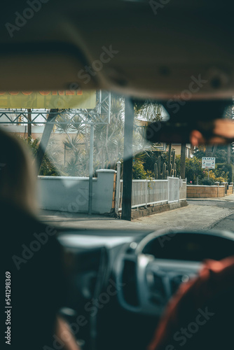 View of the car from below