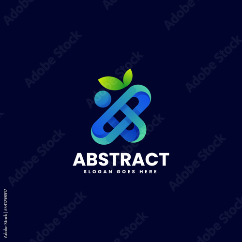 Vector Logo Illustration Abstract Gradient Colorful Style