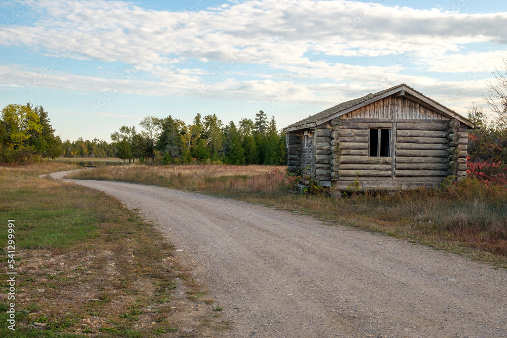 Abandoned log cabin in the woods Abandoned log cabin in the woods