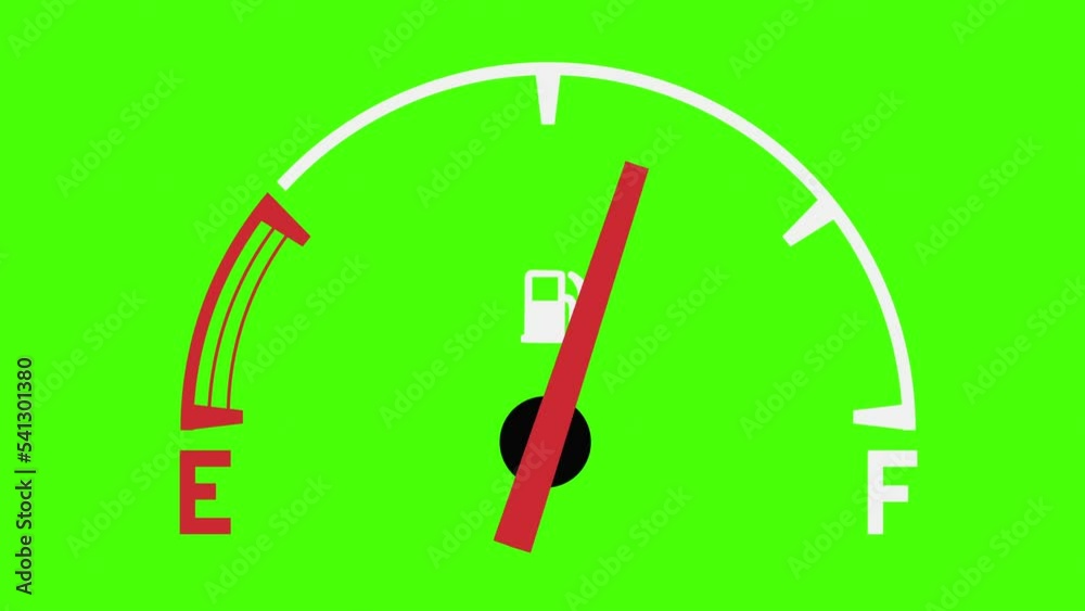 A green screen animated gas gauge moving from FULL to EMPTY and back again. A green screen animated gas gauge moving from FULL to EMPTY and back again.