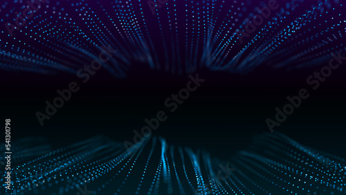 Abstract futuristic background. Connection structure. Network connection. 3D rendering.