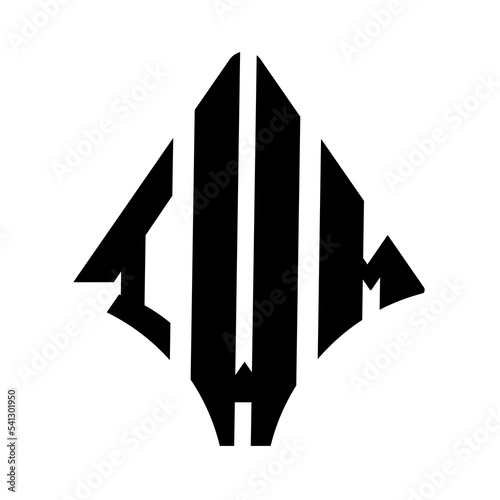 IWM logo. IWM logo letter logo design vector image. IWM letter logo design. IWM modern and creative letter logo. 3 letter logo Vector Art Stock Images.   photo