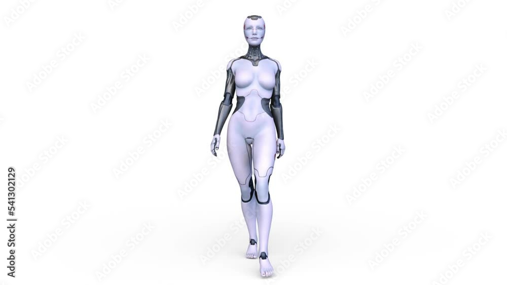 歩く女性サイボーグ 歩く女性サイボーグ