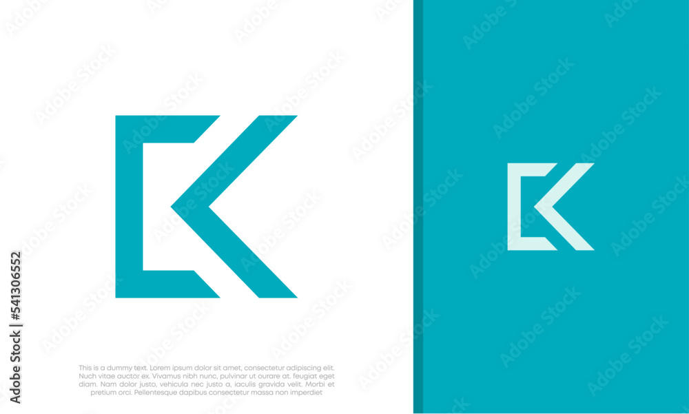 Initials K logo design. Initial Letter Logo. Innovative high tech logo template. Initials K logo design. Initial Letter Logo. Innovative high tech logo template.