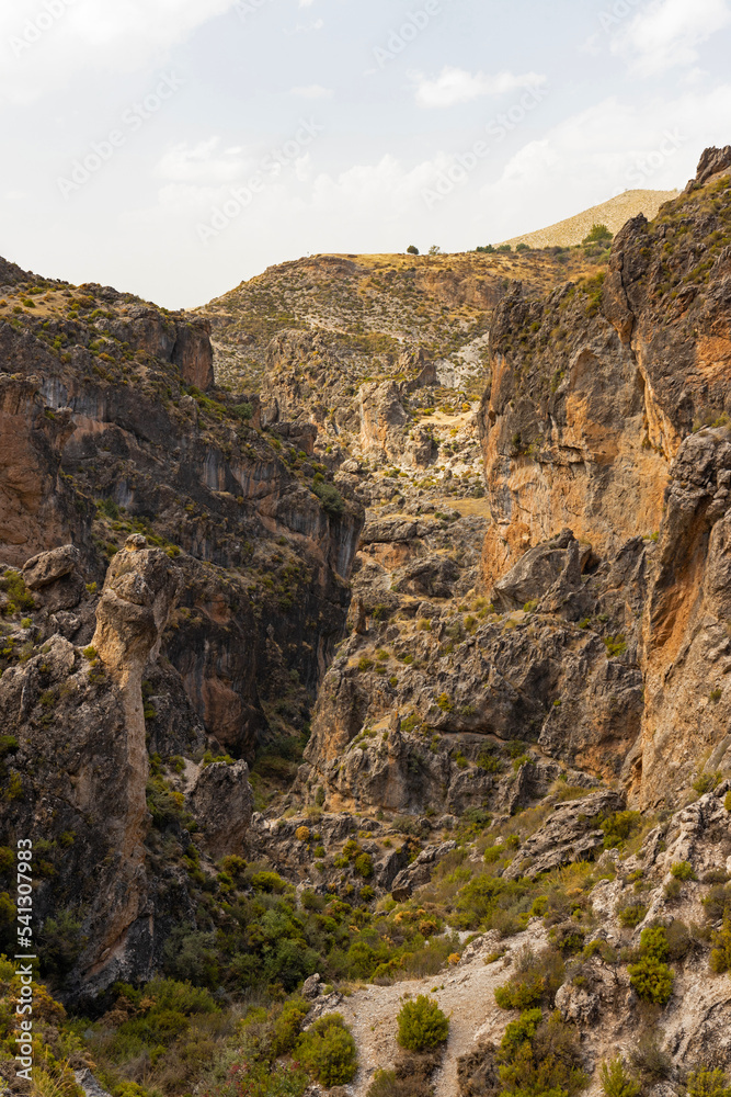 Los Cahorros gorge near Granada in Andalusia