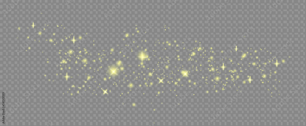Abstract sparkling shiny texture. Shiny particle effect. Golden ...