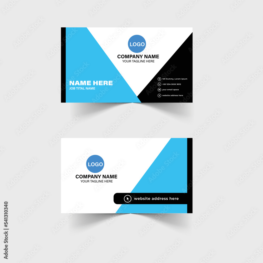 Modern business card design in professional style Modern business card design in professional style