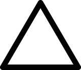 Trine astrology symbol minimal with no background.