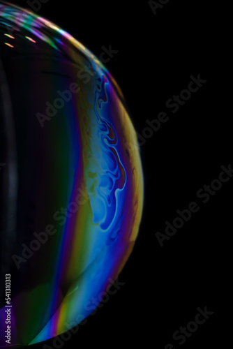 Regenbogenblase hochkant