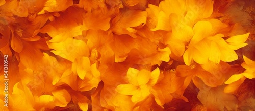 Fotografia A Close Up Of A Bunch Of Yellow Flowers, Beautiful Autumn Graphic Resource Abstract Texture Background Wallpaper