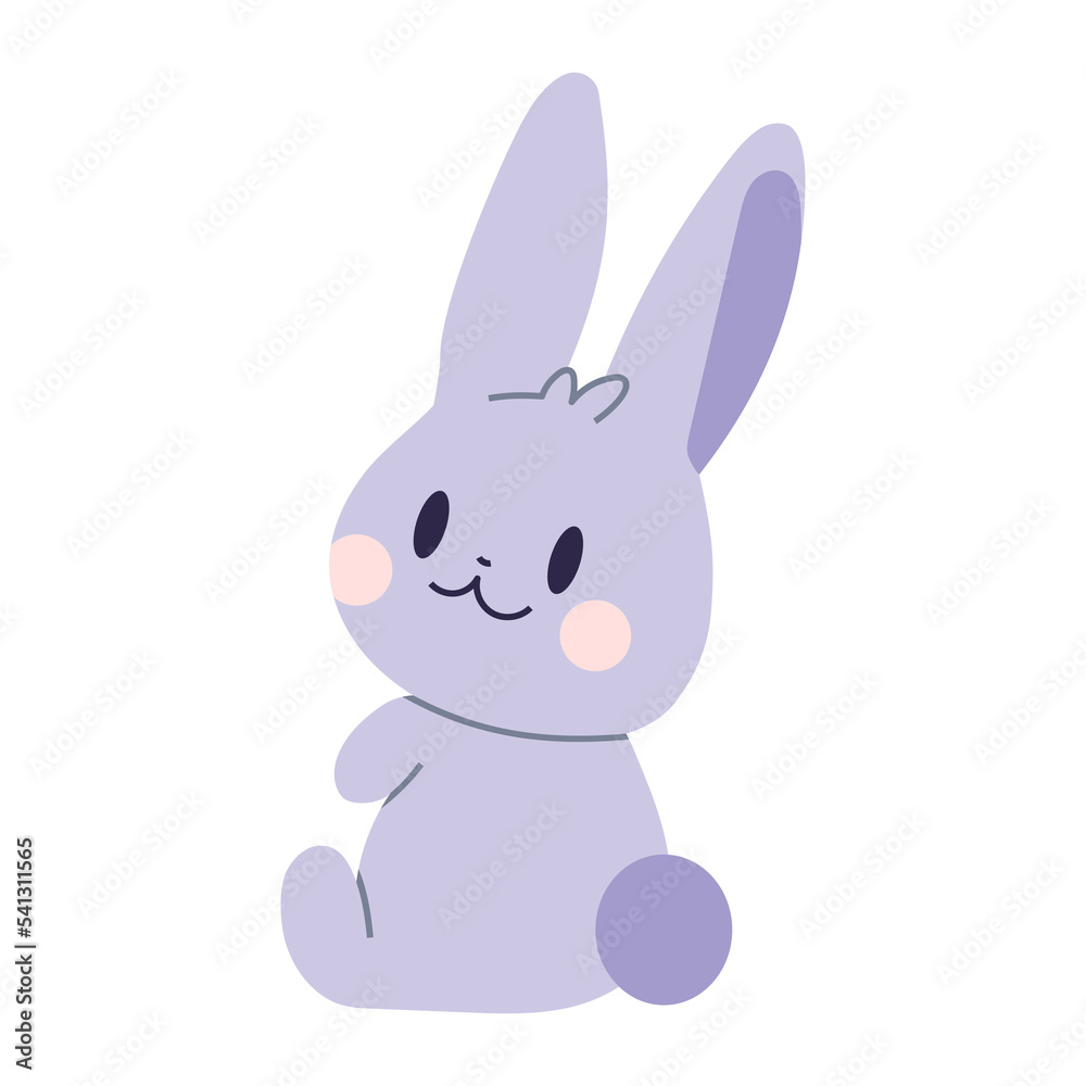 Cute rabbit, cartoon style. Trendy modern vector illustration isolated on white background, hand drawn, flat design. Cute rabbit, cartoon style. Trendy modern vector illustration isolated on white background, hand drawn, flat design.