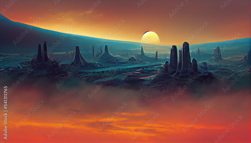 Alien cities, scifi, science fiction, other worlds, alien civilization ...
