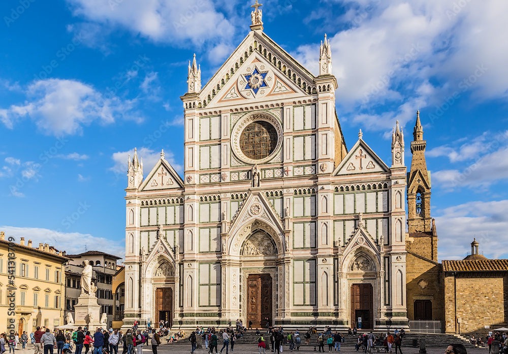 Florence, Italy. Basilica of Santa Croce (