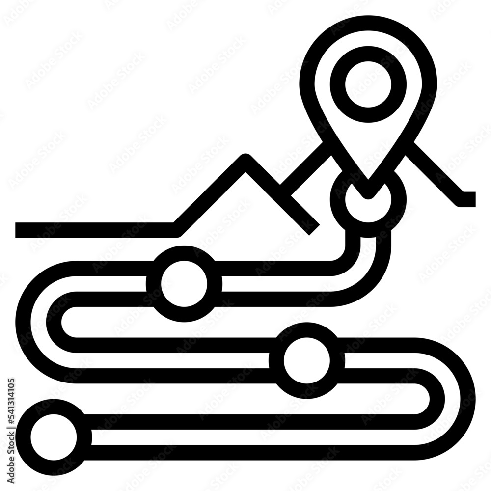 mountain line icon mountain line icon