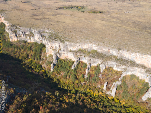 Aerial view of Golyam Dol canyon near village of Kunino,  Bulgaria photo