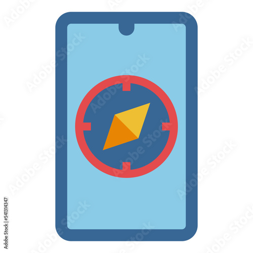 Free Download compass app flat icon - GFXLoad