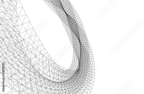 abstract geometric background 3d illustration
