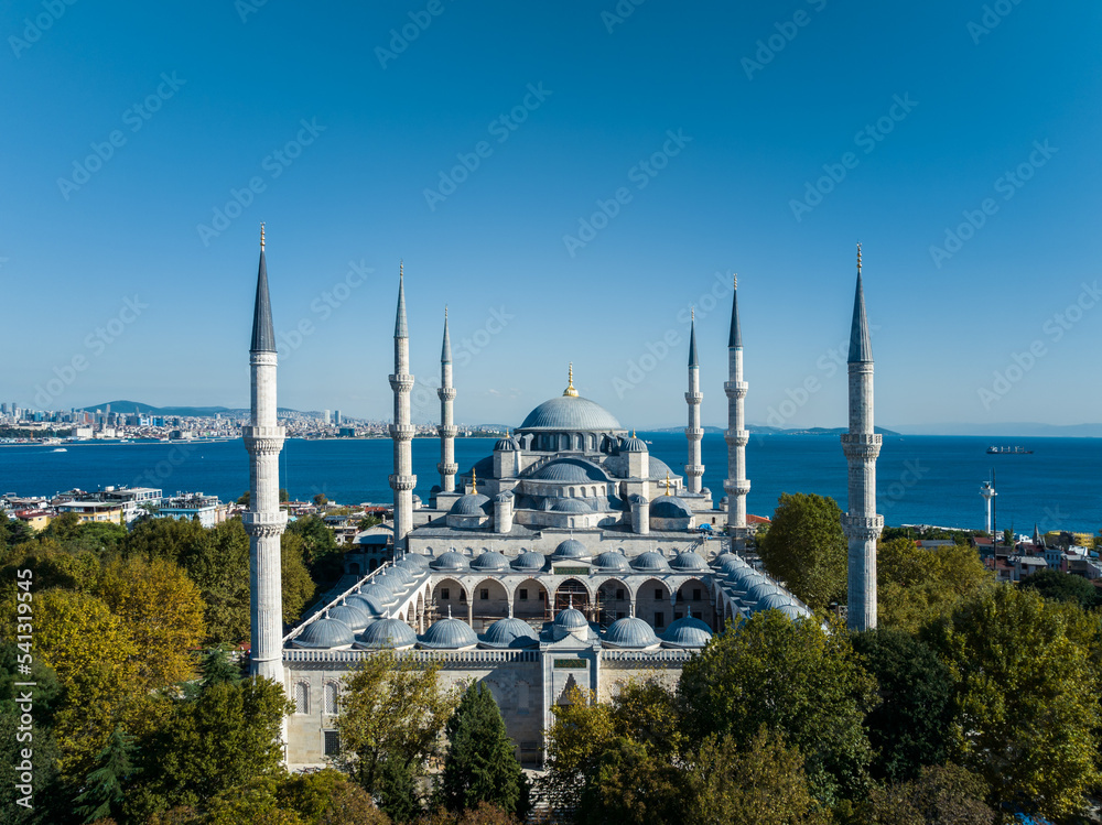 Naklejka premium The Sultanahmet Mosque (Blue Mosque) - Istanbul, Turkey