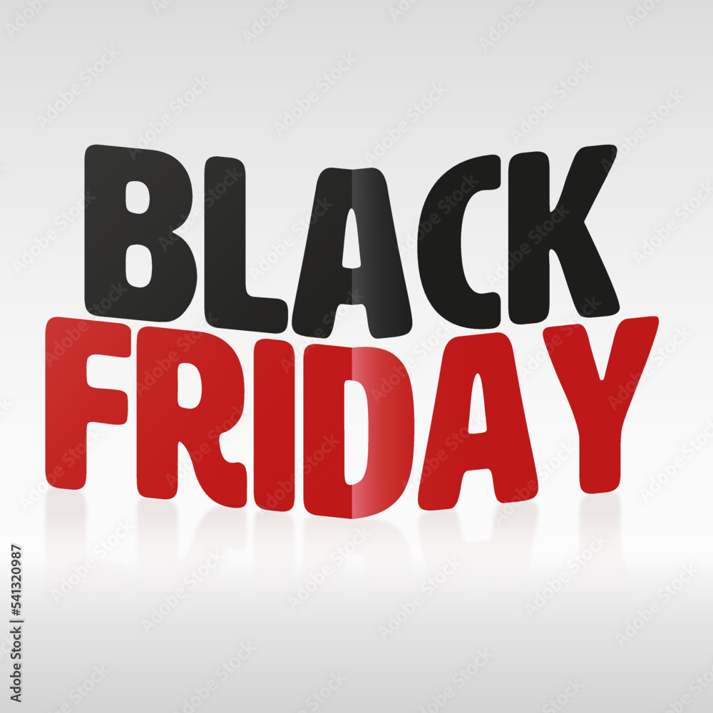 Black friday concept letters style vector illustration template Black friday concept letters style vector illustration template