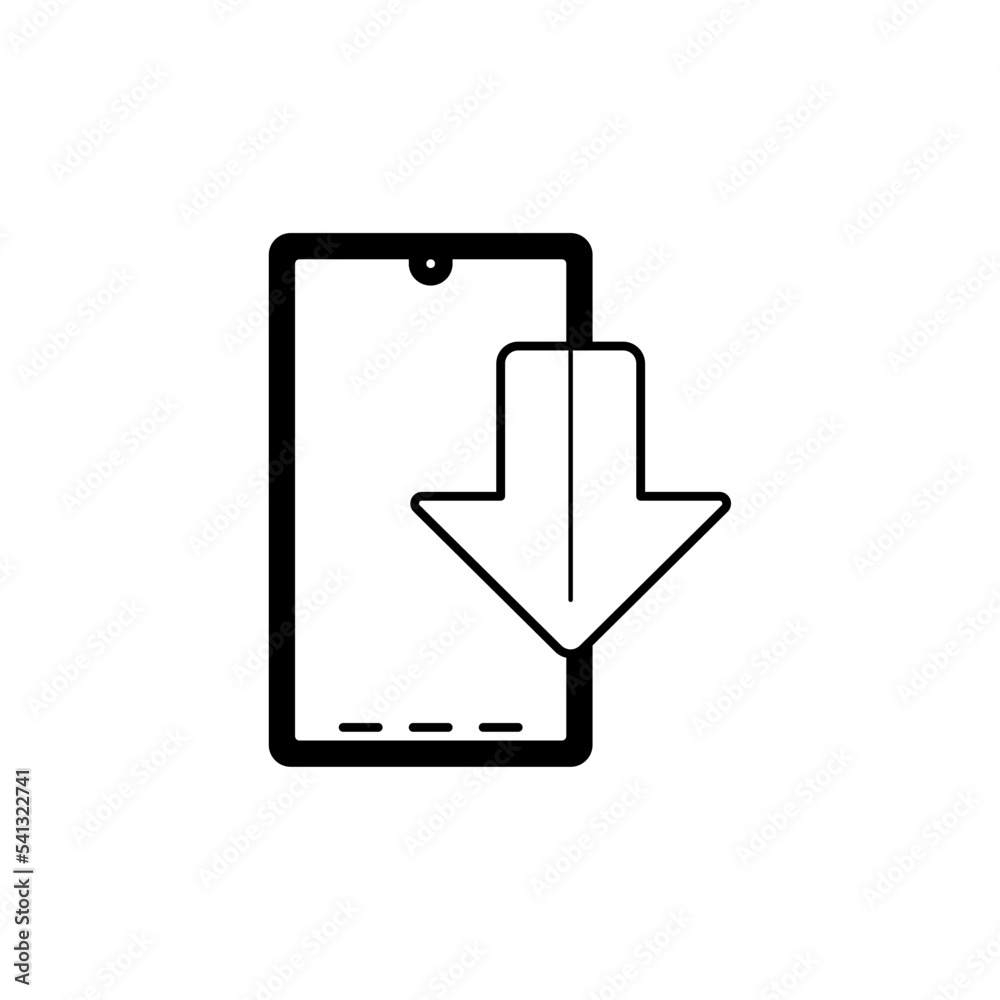 icon download via smartphone, download as necessary. icon download via smartphone, download as necessary.