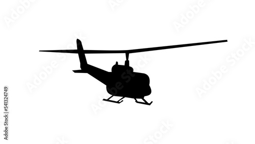 Huey Helicopter silhouette photo