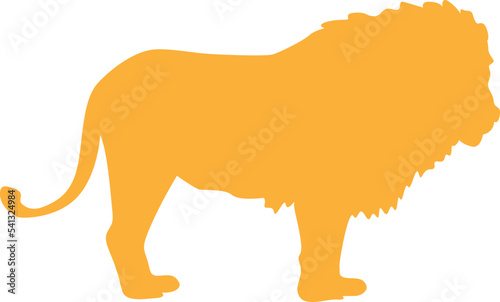 A lion silhouette for logos and graphic design.