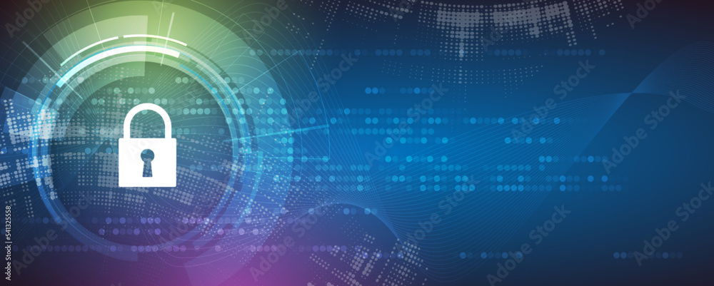 Obraz premium Cybersecurity and information or network protection. Future technology web services for business and internet project