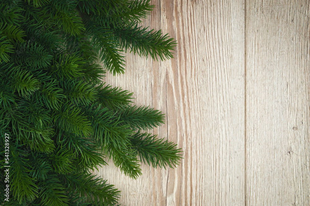 Fir branches. Christmas or new year decorations background, tree branches. Flat lay.Top view, copy space. Fir branches. Christmas or new year decorations background, tree branches. Flat lay.Top view, copy space.