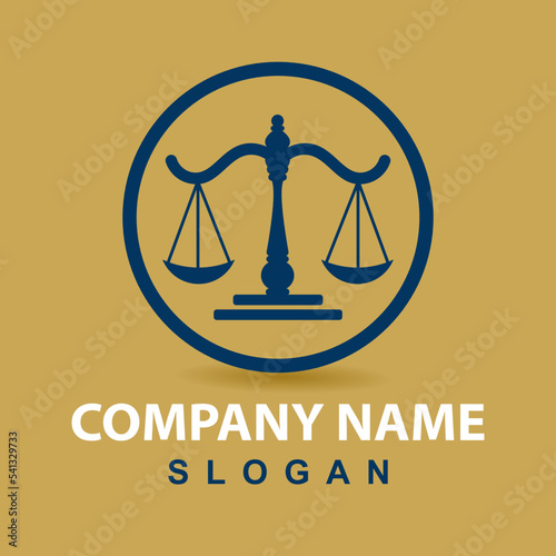 law Logo Template vector illsutration design