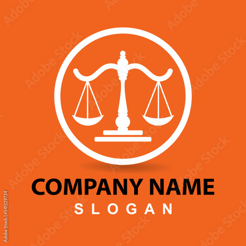 law Logo Template vector illsutration design