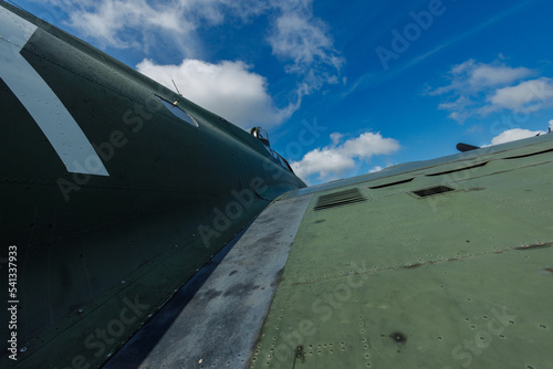 side view of B-17G flying fortress Texas Raiders