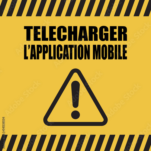 Logo télécharger l'application mobile.
